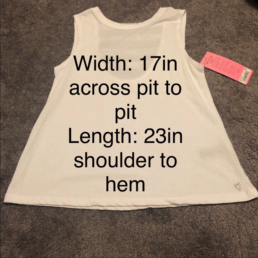 NWT! Betsey Johnson ladder back tank top.